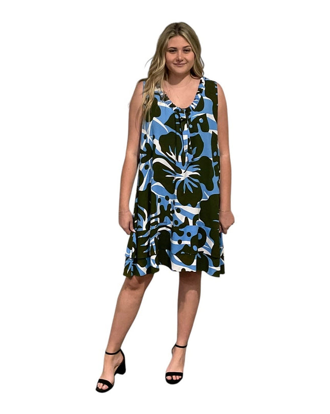 Hibiscus Short Sleeve Dress