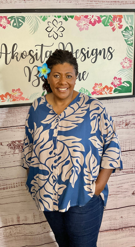 BUTTON DOWN CAPE TOP