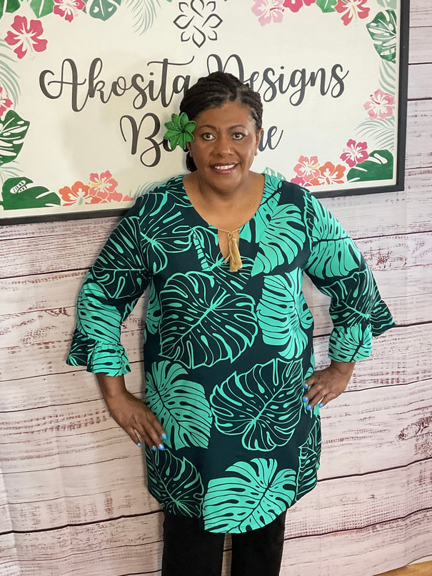 V-NECK DRAWSTRING KAFTAN