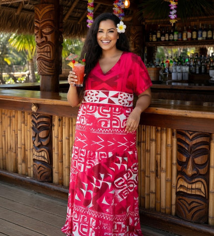 Tropical Chiffon Maxi Dress