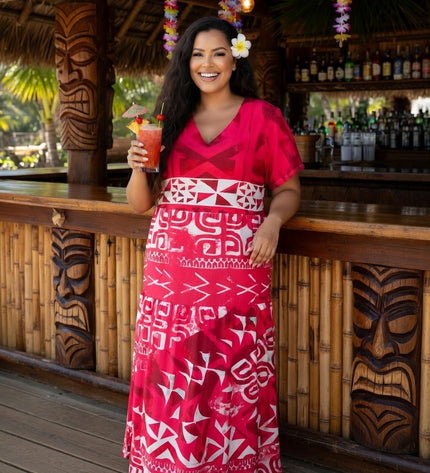 Tropical Chiffon Maxi Dress