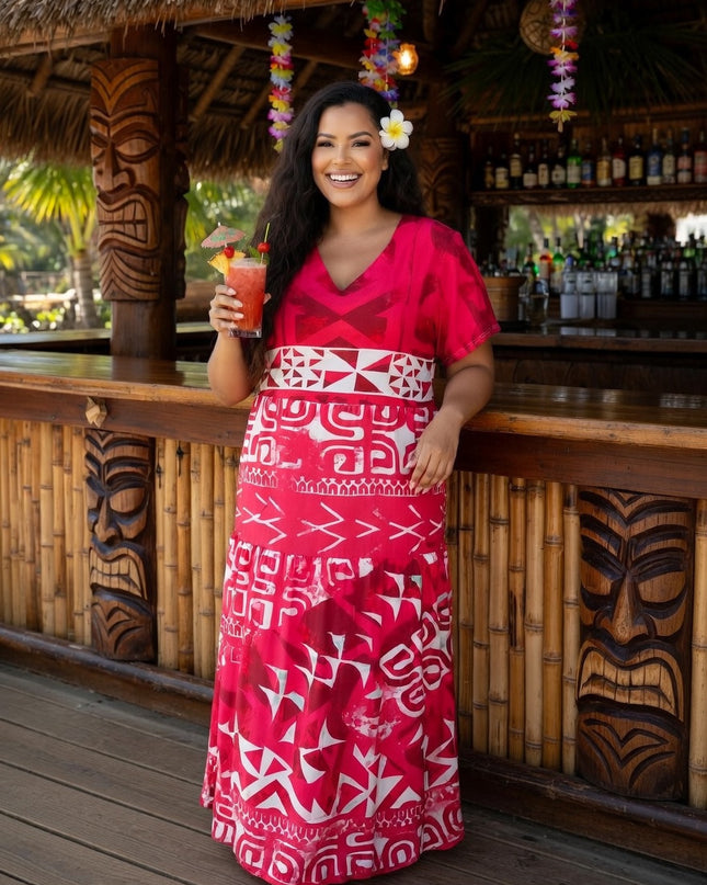 Tropical Chiffon Maxi Dress - Flowy, Lightweight & Effortlessly Elegant