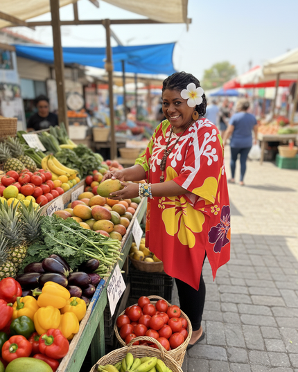Rayon Floral Poncho Top-One Size