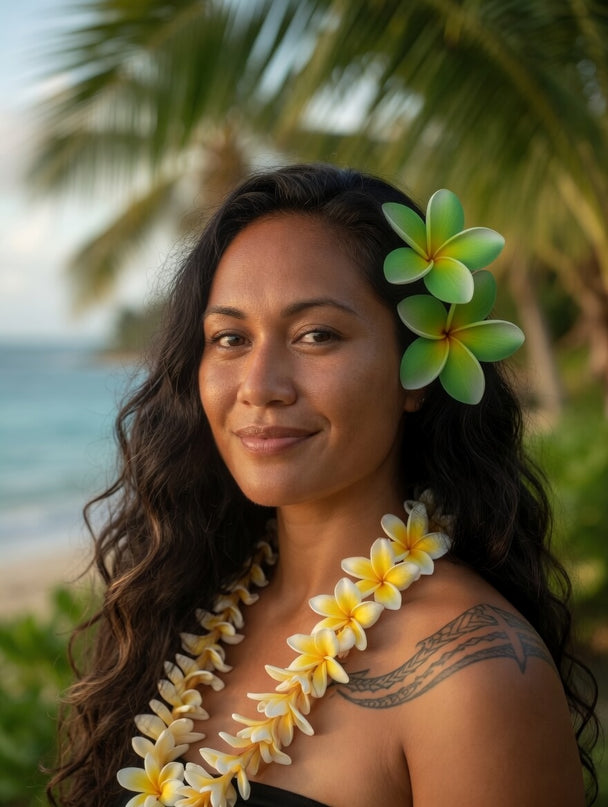 Tropical Foam Flower - Island Beauty Accessory
