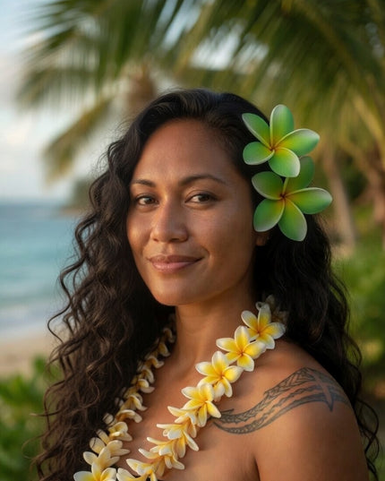 Tropical Foam Flower - Island Beauty Accessory