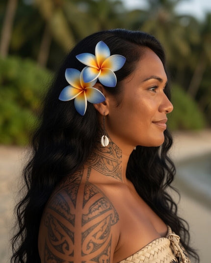 Tropical Foam Flower - Island Beauty Accessory