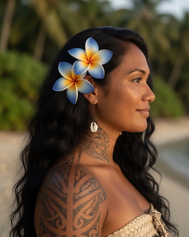 Tropical Foam Flower - Island Beauty Accessory
