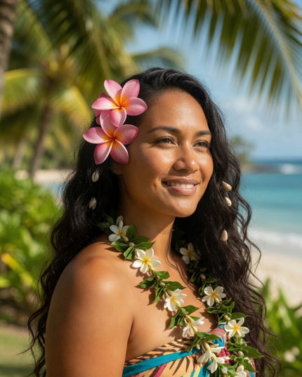 Tropical Foam Flower - Island Beauty Accessory
