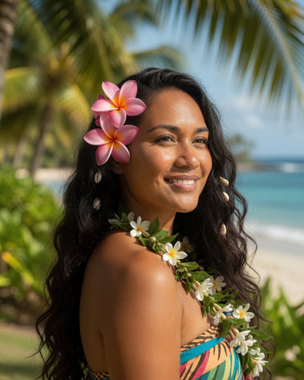 Tropical Foam Flower - Island Beauty Accessory