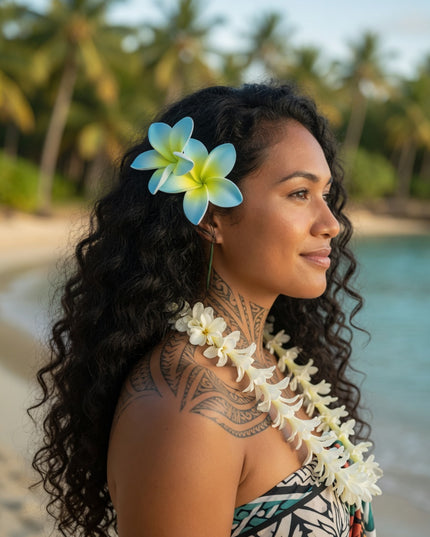 Tropical Foam Flower - Island Beauty Accessory
