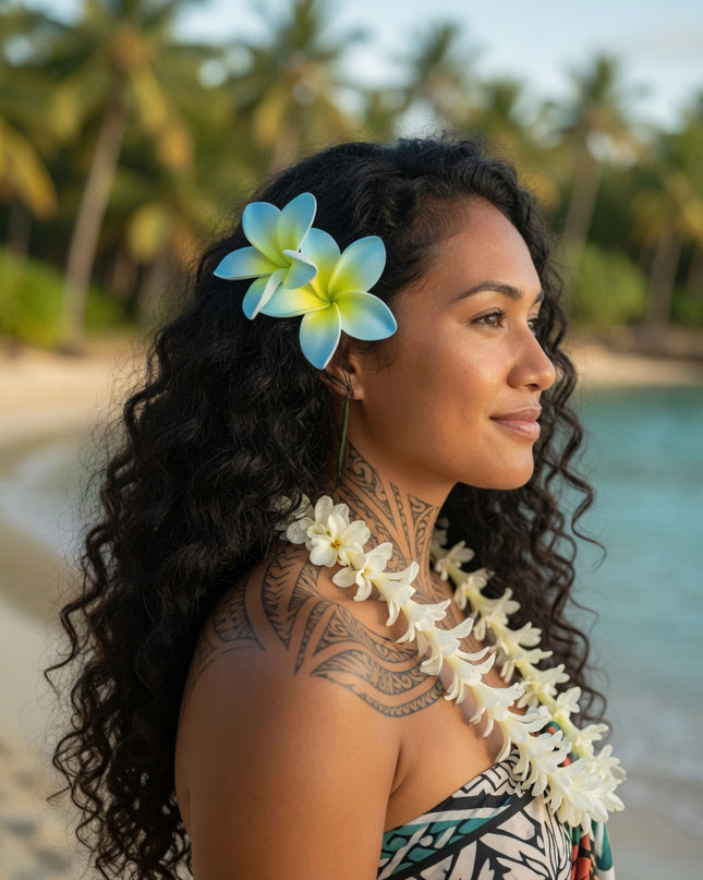 Tropical Foam Flower - Island Beauty Accessory