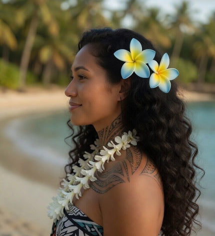 Tropical Foam Flower - Island Beauty Accessory