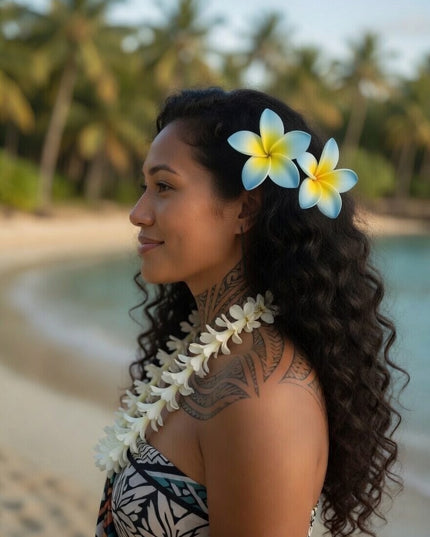 Tropical Foam Flower - Island Beauty Accessory