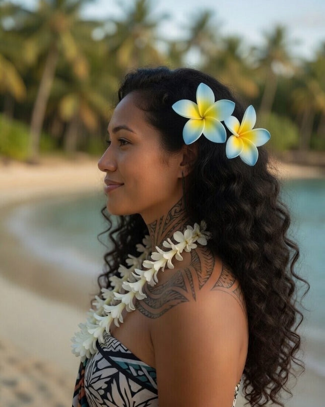 Tropical Foam Flower - Island Beauty Accessory