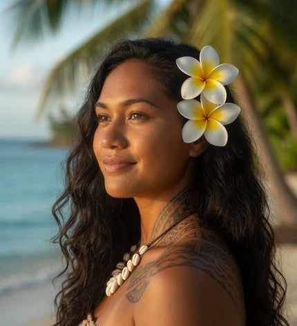 Tropical Foam Flower - Island Beauty Accessory