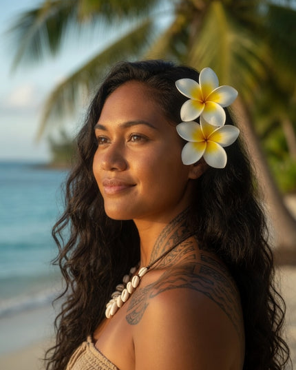 Tropical Foam Flower - Island Beauty Accessory