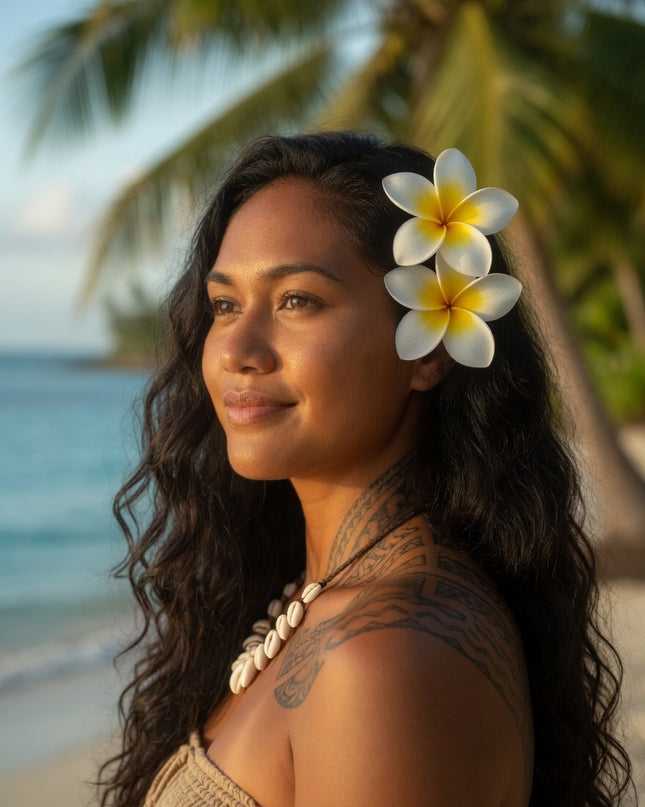 Tropical Foam Flower - Island Beauty Accessory