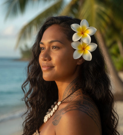 Tropical Foam Flower - Island Beauty Accessory