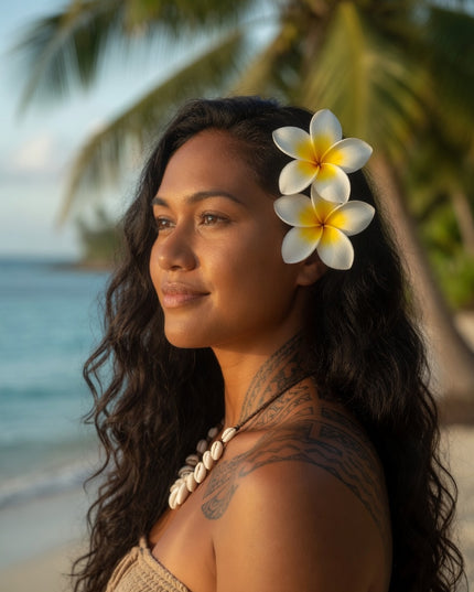 Tropical Foam Flower - Island Beauty Accessory