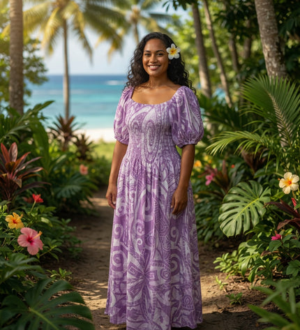 Island Elegance Rayon Maxi Dress - Effortless Beauty for Every Occasion