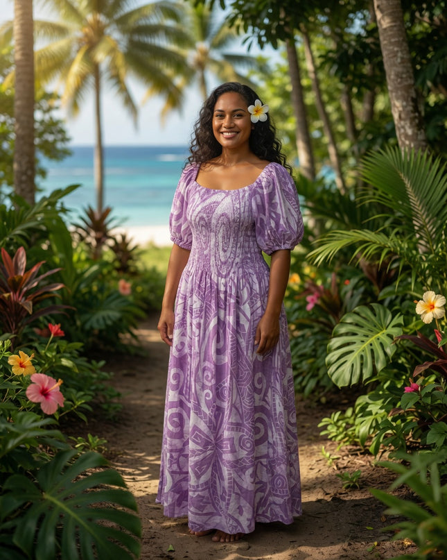 Island Elegance Rayon Maxi Dress - Effortless Beauty for Every Occasion