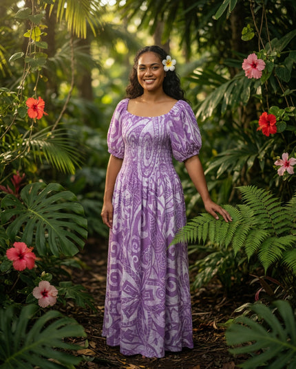 Island Elegance Rayon Maxi Dress - Effortless Beauty for Every Occasion