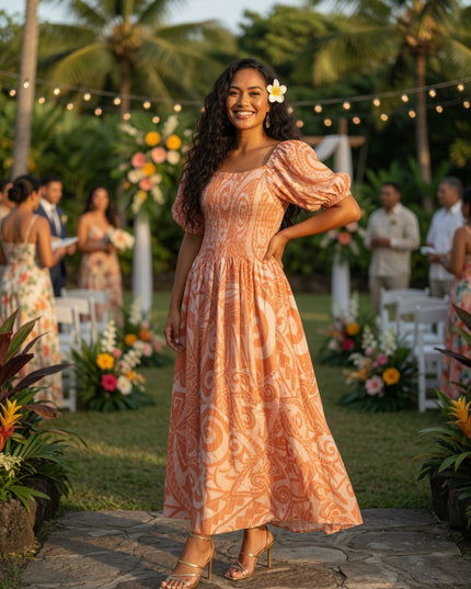 Island Elegance Rayon Maxi Dress - Effortless Beauty for Every Occasion