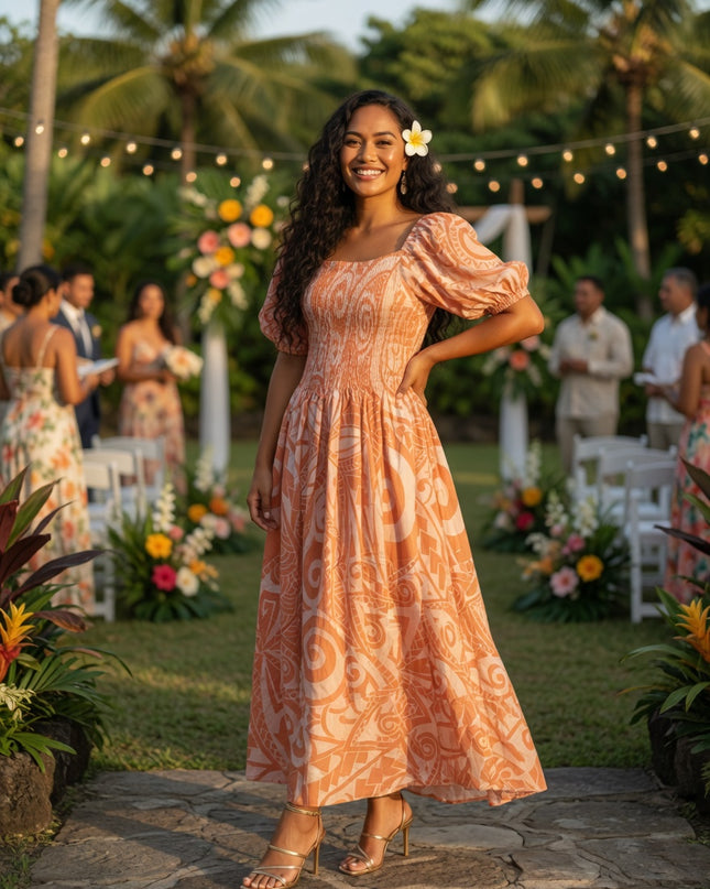 Island Elegance Rayon Maxi Dress - Effortless Beauty for Every Occasion