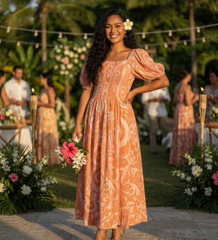Island Elegance Rayon Maxi Dress - Effortless Beauty for Every Occasion