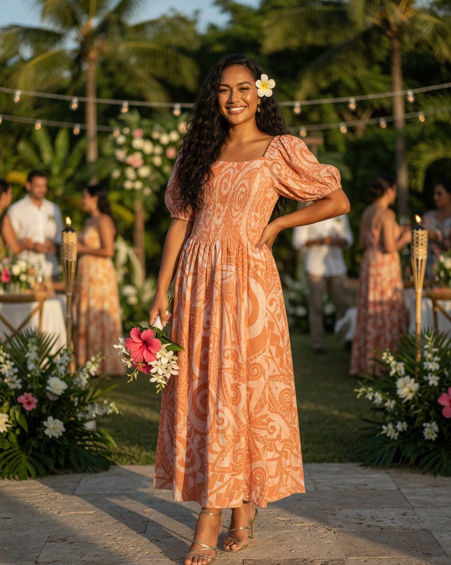 Island Elegance Rayon Maxi Dress - Effortless Beauty for Every Occasion