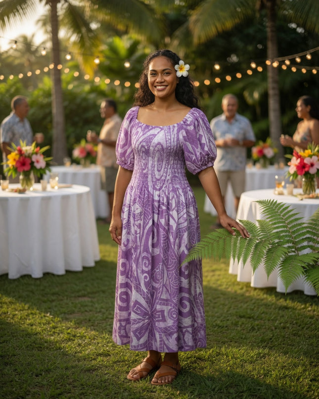 Island Elegance Rayon Maxi Dress - Effortless Beauty for Every Occasion
