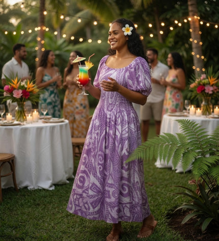 Island Elegance Rayon Maxi Dress - Effortless Beauty for Every Occasion