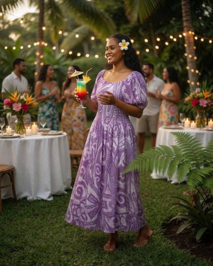 Island Elegance Rayon Maxi Dress - Effortless Beauty for Every Occasion