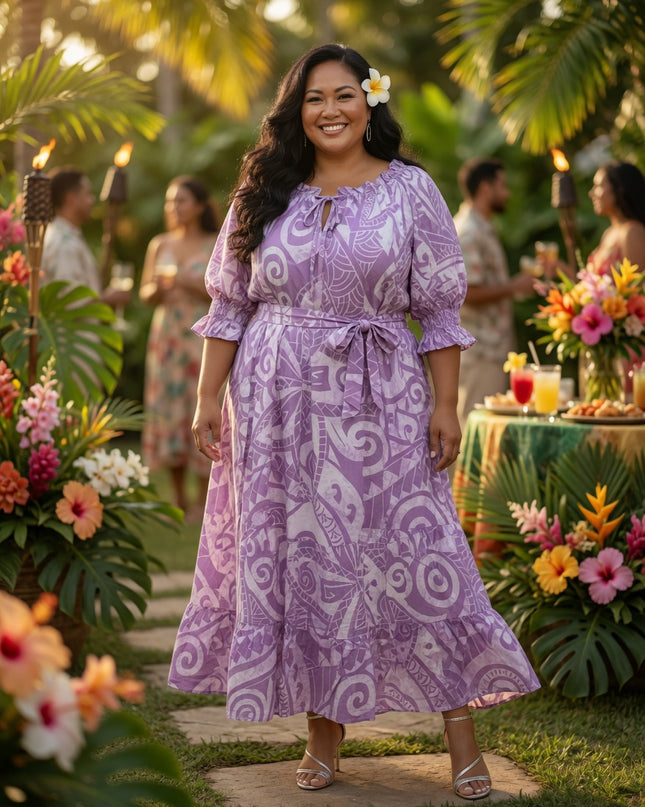 Island Breeze Rayon Maxi Dress - Flowy, Feminine & Effortlessly Chic