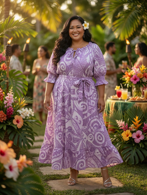 Island Breeze Rayon Maxi Dress - Flowy, Feminine & Effortlessly Chic