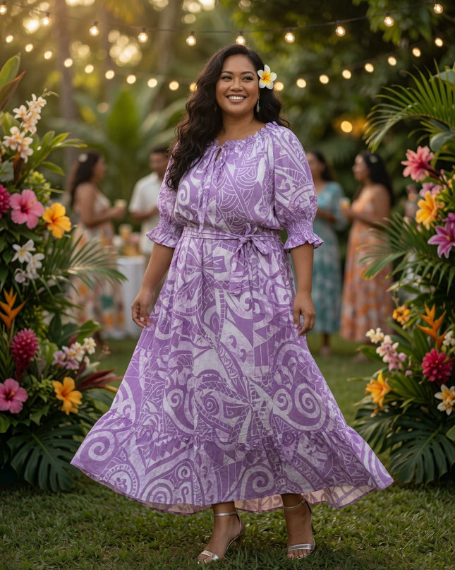 Island Breeze Rayon Maxi Dress - Flowy, Feminine & Effortlessly Chic