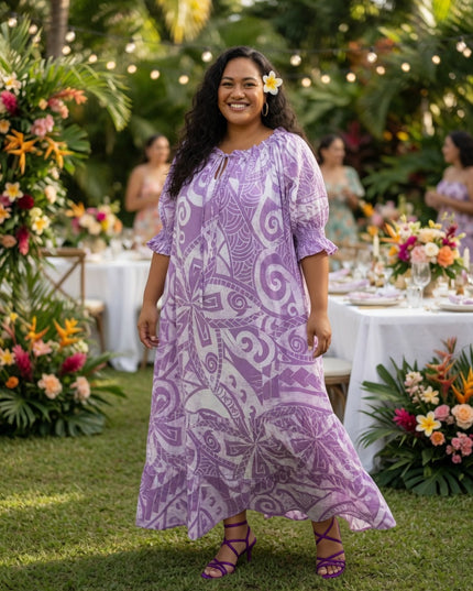 Island Breeze Rayon Maxi Dress - Flowy, Feminine & Effortlessly Chic