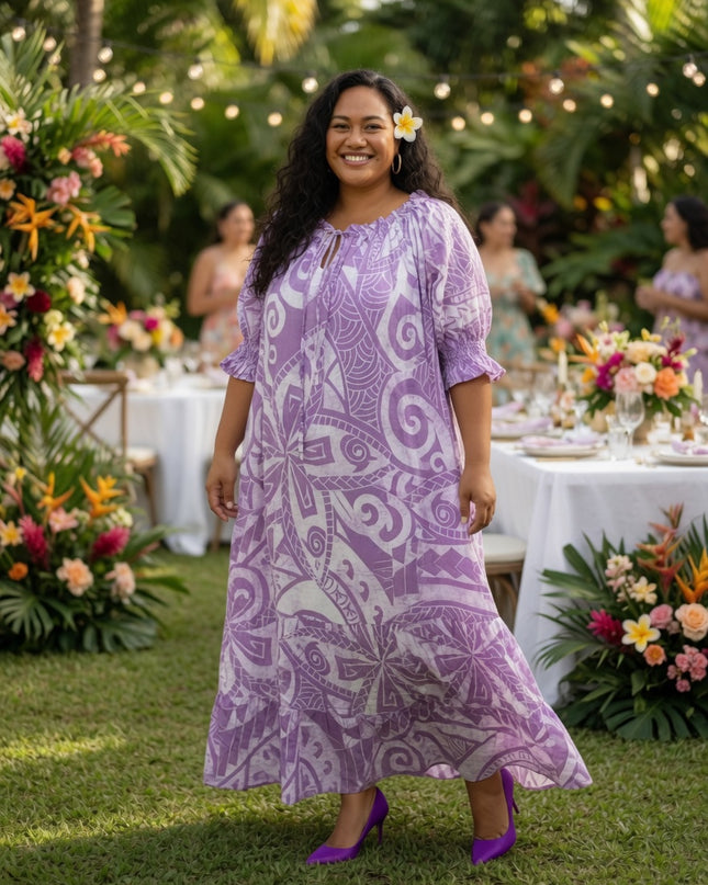 Island Breeze Rayon Maxi Dress - Flowy, Feminine & Effortlessly Chic