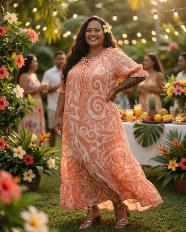 Island Breeze Rayon Maxi Dress - Flowy, Feminine & Effortlessly Chic