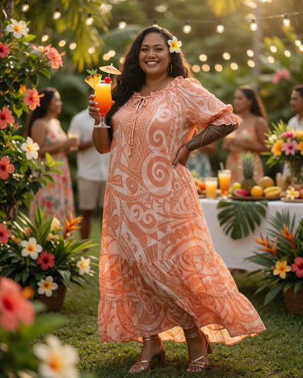 Island Breeze Rayon Maxi Dress - Flowy, Feminine & Effortlessly Chic
