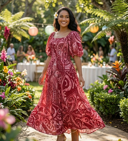 Premium Rayon Smocked Maxi Dress