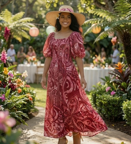 Premium Rayon Smocked Maxi Dress