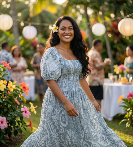 Premium Rayon Smocked Maxi Dress