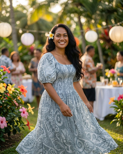 Premium Rayon Smocked Maxi Dress