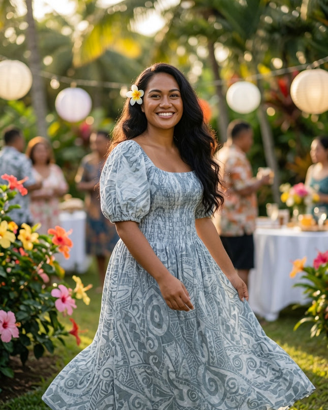 Premium Rayon Smocked Maxi Dress