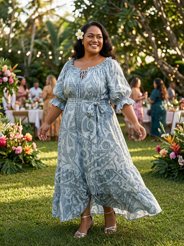 Island Breeze Plus Size Premium Rayon Maxi Dress