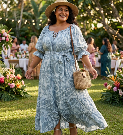 Island Breeze Plus Size Premium Rayon Maxi Dress