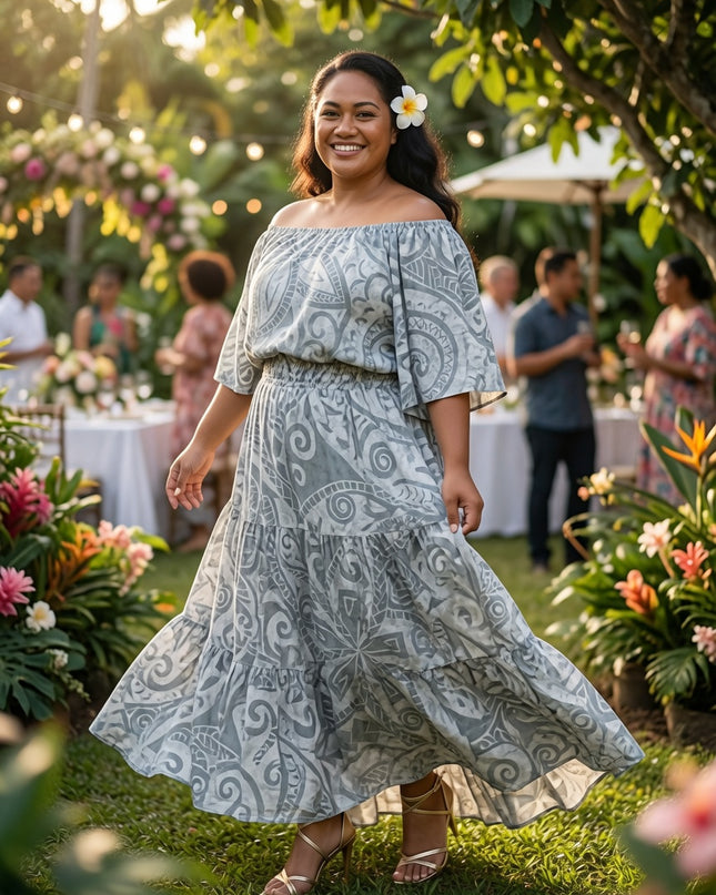 Island Luxe Rayon Top & Matching Skirt Set