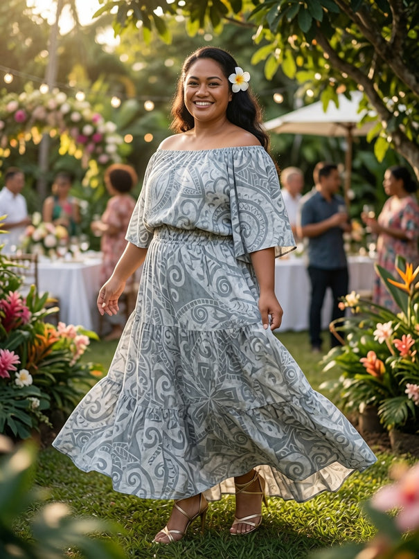 Island Luxe Rayon Top & Matching Skirt Set