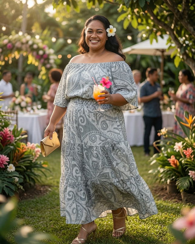 Island Luxe Rayon Top & Matching Skirt Set